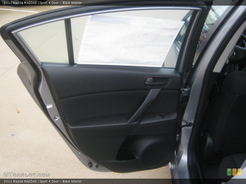 Black Interior Door Panel for the 2011 Mazda MAZDA3 i Sport 4 Door #42214532