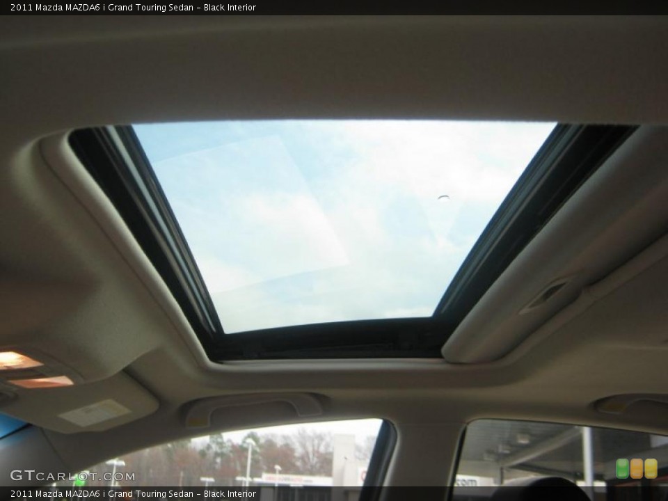 Black Interior Sunroof for the 2011 Mazda MAZDA6 i Grand Touring Sedan #42215267