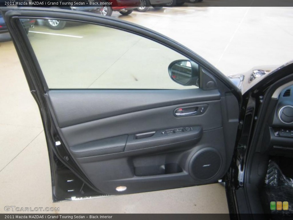 Black Interior Door Panel for the 2011 Mazda MAZDA6 i Grand Touring Sedan #42215331