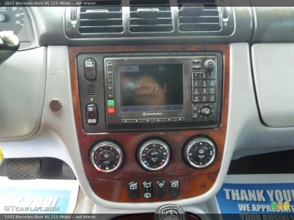 Ash Interior Controls for the 2003 Mercedes-Benz ML 320 4Matic #42216956