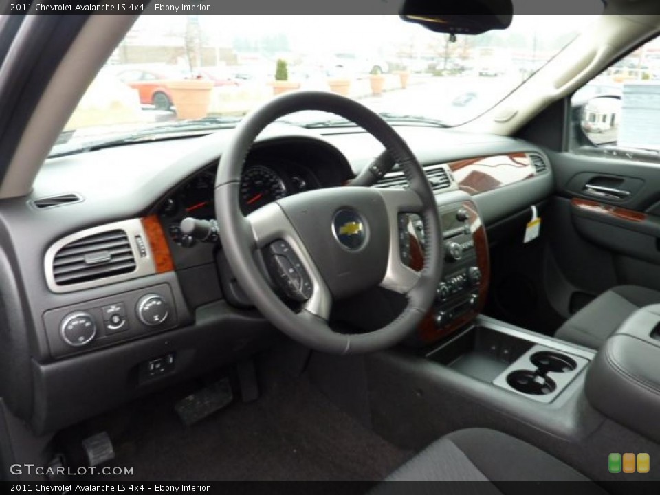 Ebony Interior Prime Interior for the 2011 Chevrolet Avalanche LS 4x4 #42218612