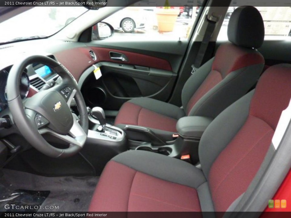 Jet Black/Sport Red Interior Photo for the 2011 Chevrolet Cruze LT/RS #42220396