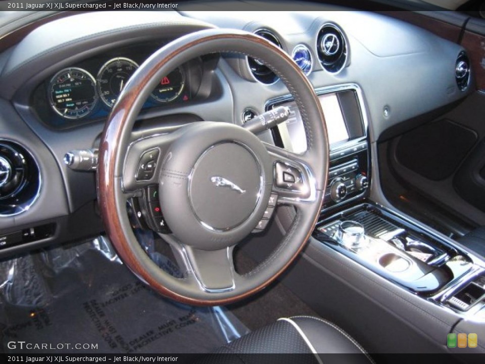 Jet Black/Ivory Interior Prime Interior for the 2011 Jaguar XJ XJL Supercharged #42223240