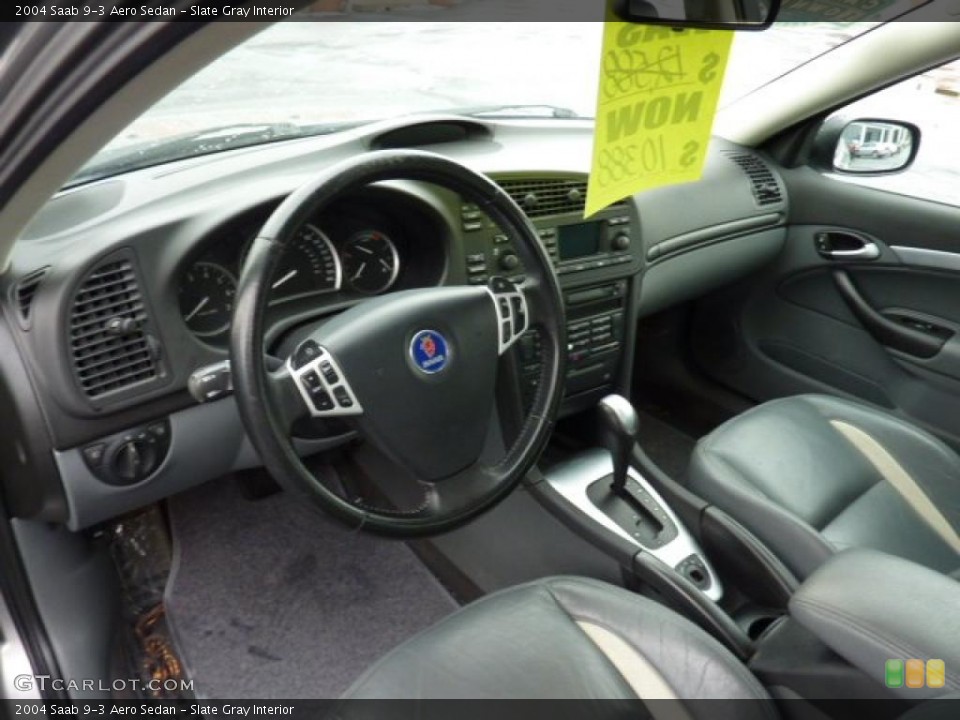 Slate Gray Interior Prime Interior for the 2004 Saab 9-3 Aero Sedan #42223540