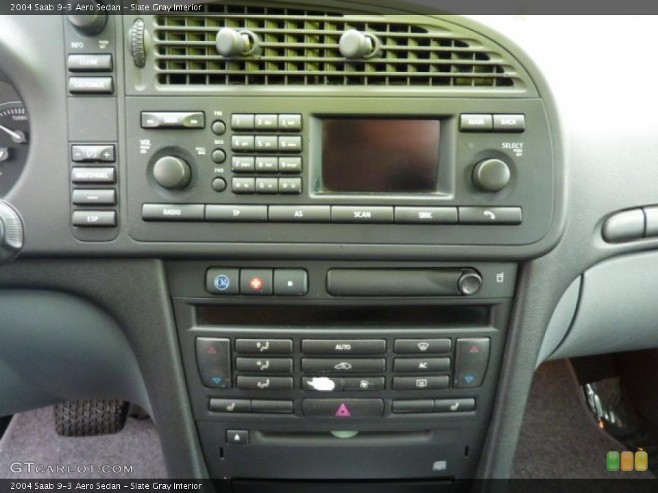 Slate Gray Interior Controls for the 2004 Saab 9-3 Aero Sedan #42223612