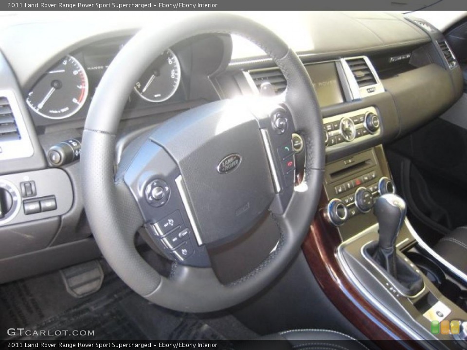 Ebony/Ebony Interior Dashboard for the 2011 Land Rover Range Rover Sport Supercharged #42223888