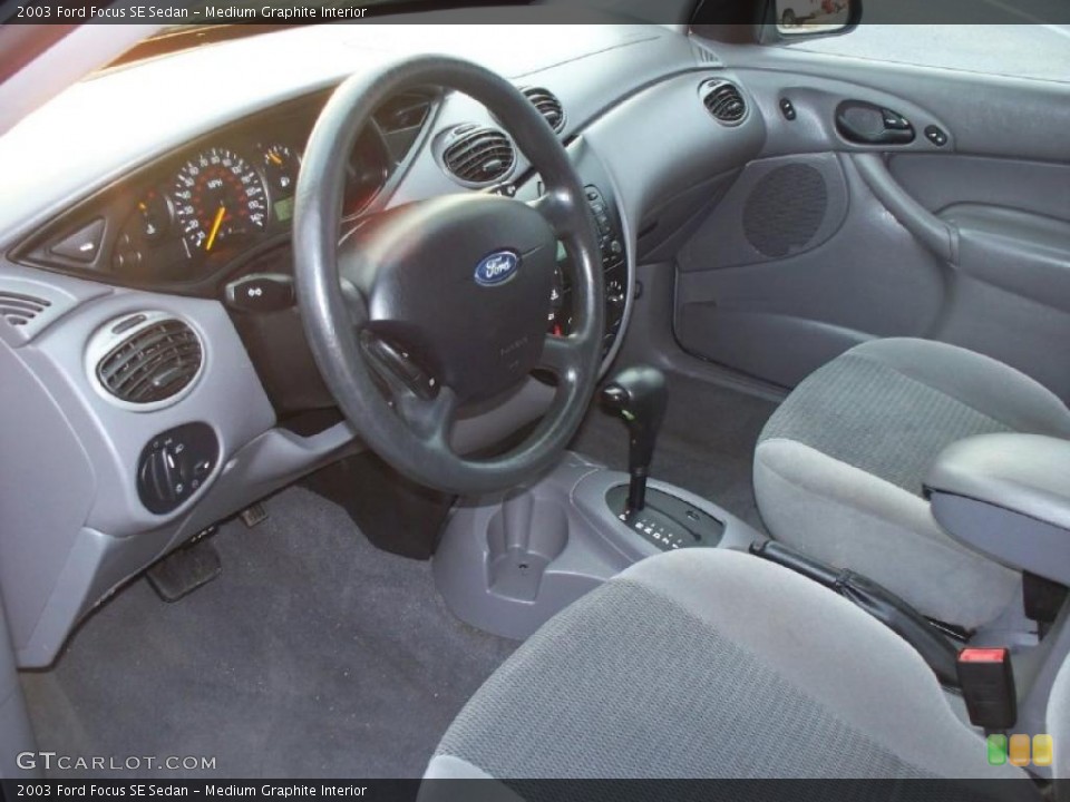 Medium Graphite Interior Prime Interior for the 2003 Ford Focus SE Sedan #42225184