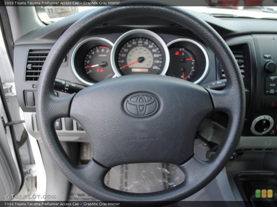 Graphite Gray Interior Steering Wheel for the 2009 Toyota Tacoma PreRunner Access Cab #42232060