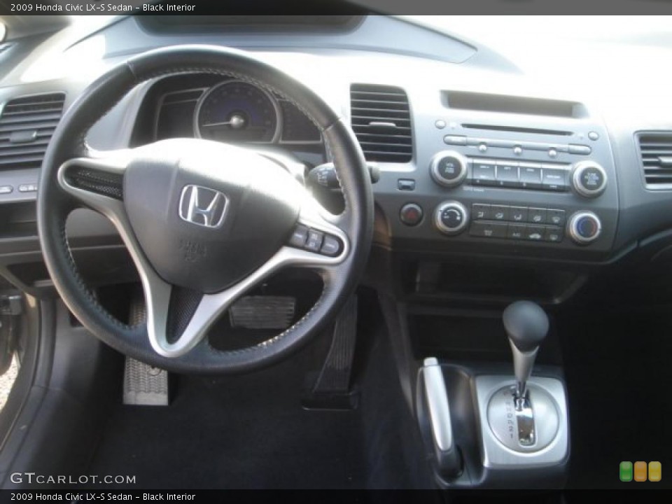 Black Interior Dashboard for the 2009 Honda Civic LX-S Sedan #42233740