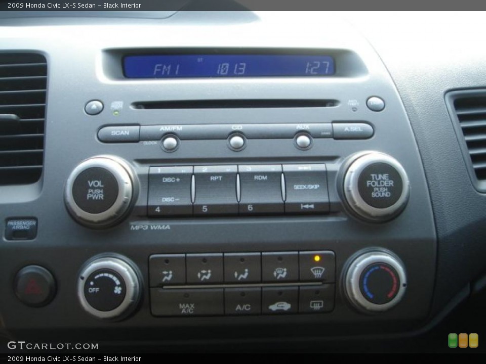 Black Interior Controls for the 2009 Honda Civic LX-S Sedan #42233760