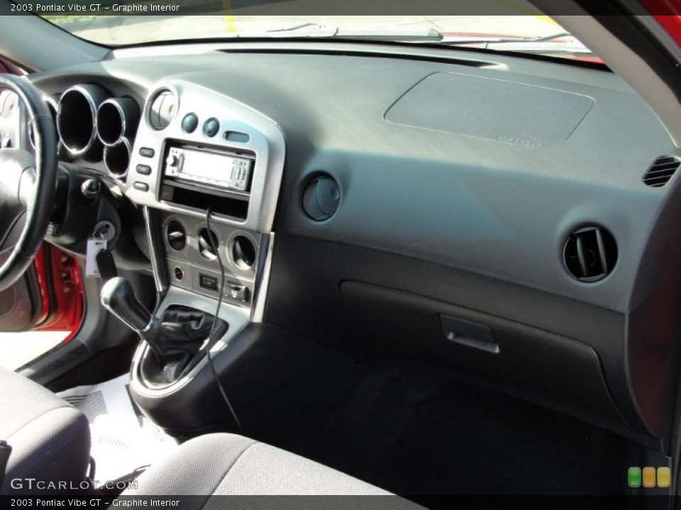 Graphite Interior Dashboard for the 2003 Pontiac Vibe GT #42234756