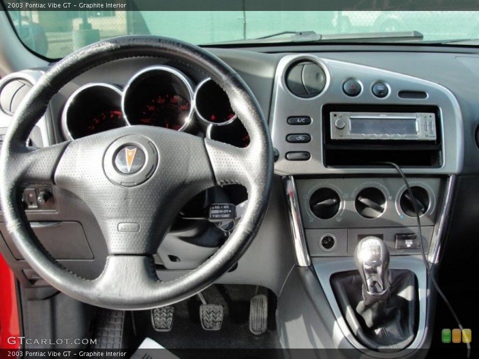 Graphite Interior Dashboard for the 2003 Pontiac Vibe GT #42234892