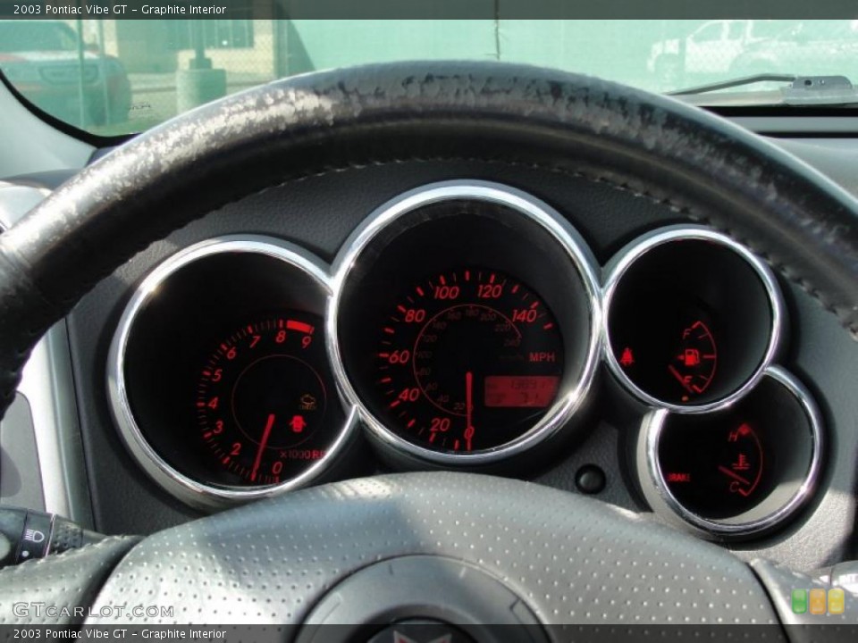 Graphite Interior Gauges for the 2003 Pontiac Vibe GT #42234964
