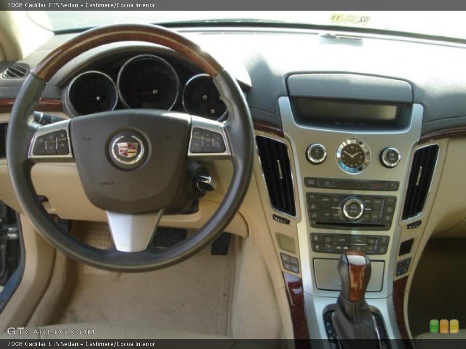 Cashmere/Cocoa Interior Dashboard for the 2008 Cadillac CTS Sedan #42235684