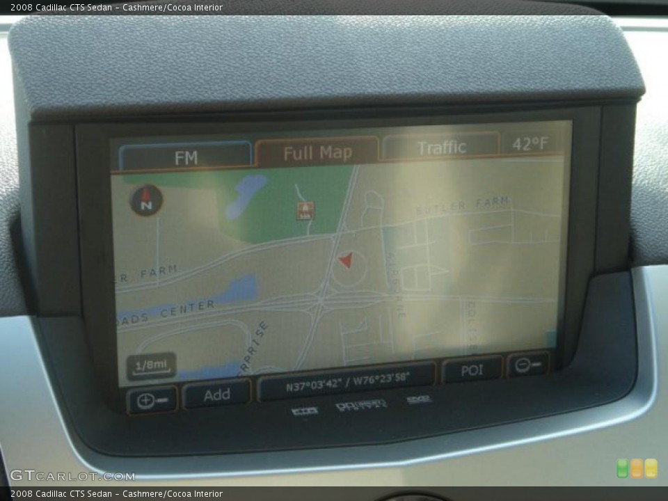 Cashmere/Cocoa Interior Navigation for the 2008 Cadillac CTS Sedan #42235768