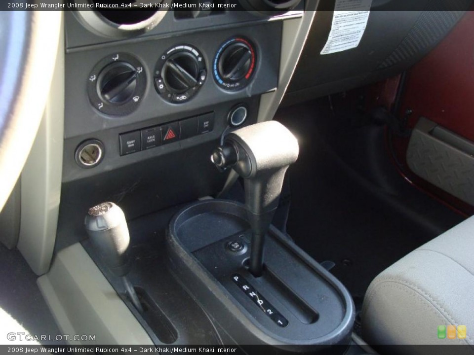 Dark Khaki/Medium Khaki Interior Transmission for the 2008 Jeep Wrangler Unlimited Rubicon 4x4 #42236048