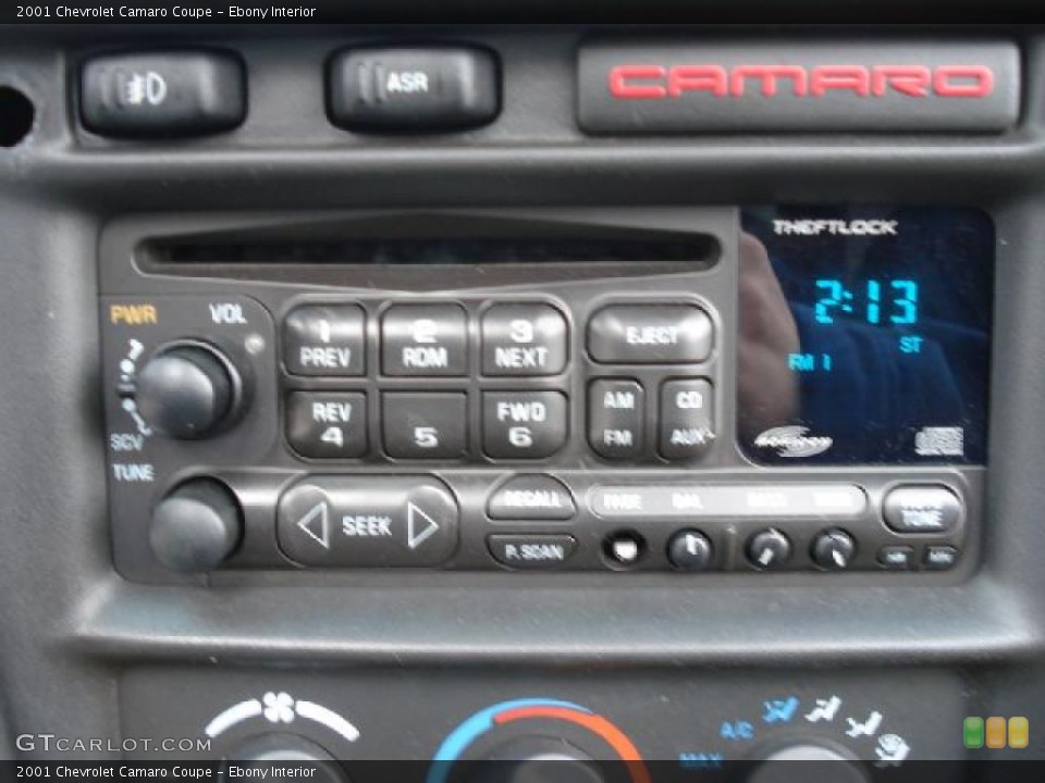 Ebony Interior Controls for the 2001 Chevrolet Camaro Coupe #42245166