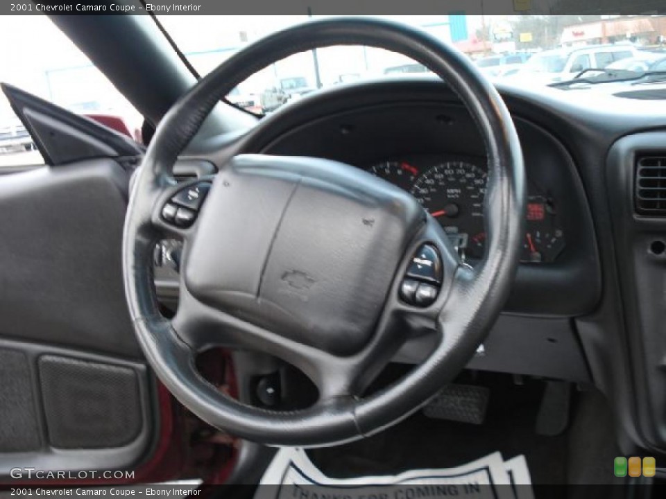 Ebony Interior Steering Wheel for the 2001 Chevrolet Camaro Coupe #42245195