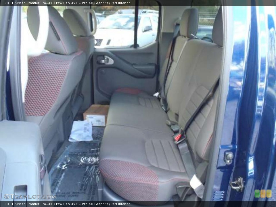 Pro 4X Graphite/Red Interior Photo for the 2011 Nissan Frontier Pro-4X Crew Cab 4x4 #42245478