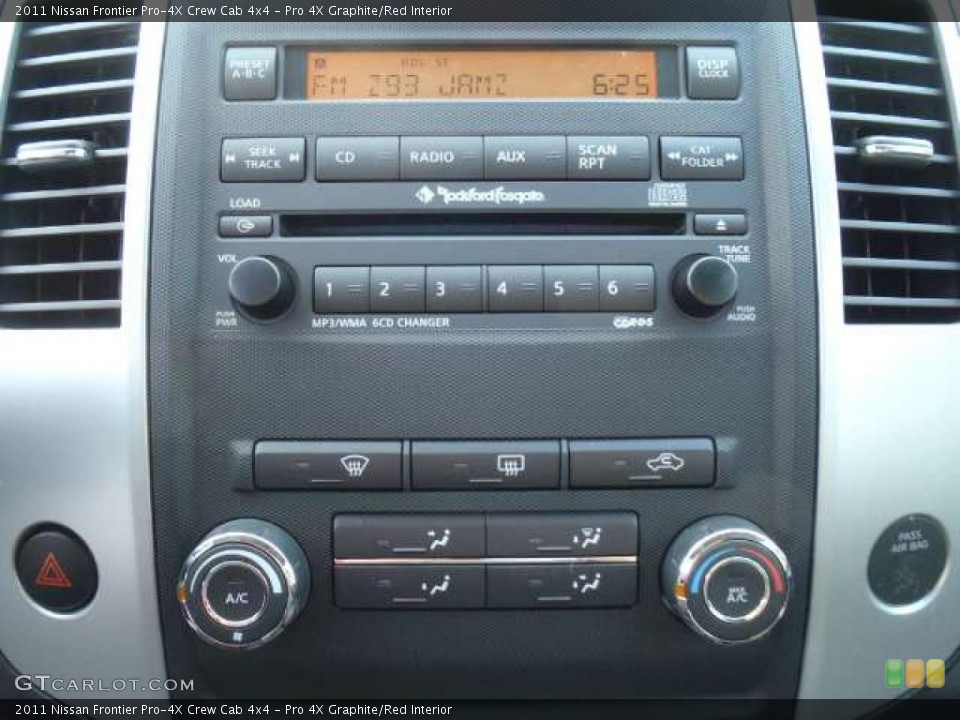 Pro 4X Graphite/Red Interior Controls for the 2011 Nissan Frontier Pro-4X Crew Cab 4x4 #42245502