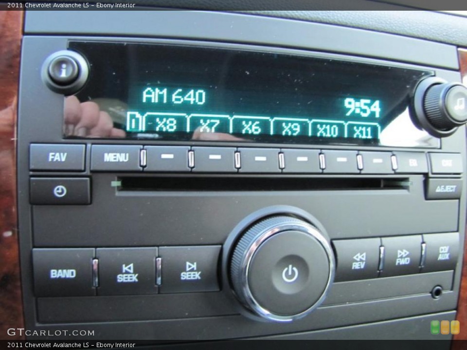 Ebony Interior Controls for the 2011 Chevrolet Avalanche LS #42249190