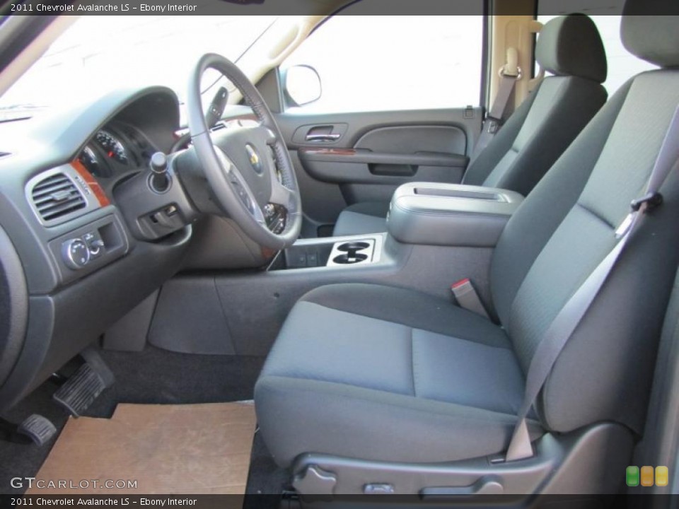 Ebony Interior Photo for the 2011 Chevrolet Avalanche LS #42249434