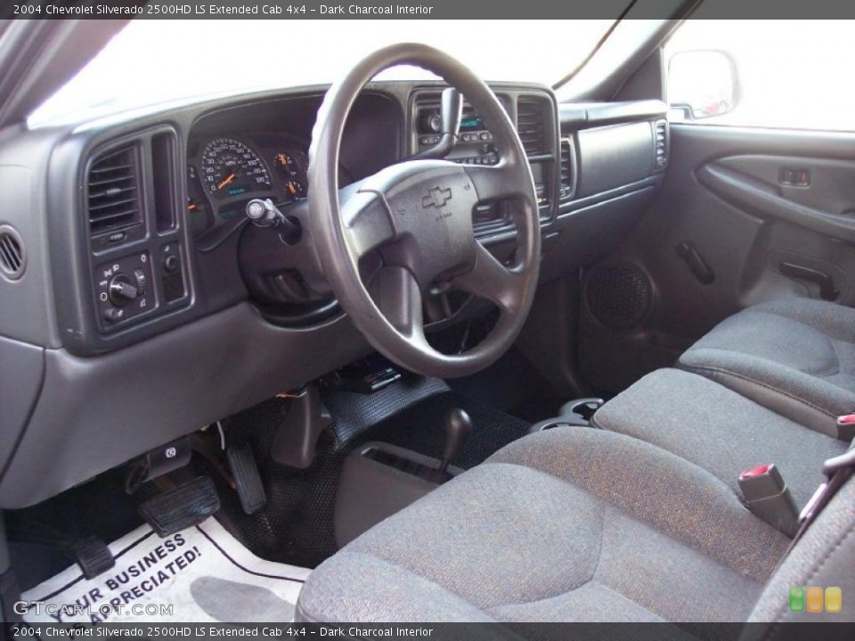 Dark Charcoal Interior Prime Interior for the 2004 Chevrolet Silverado 2500HD LS Extended Cab 4x4 #42252886