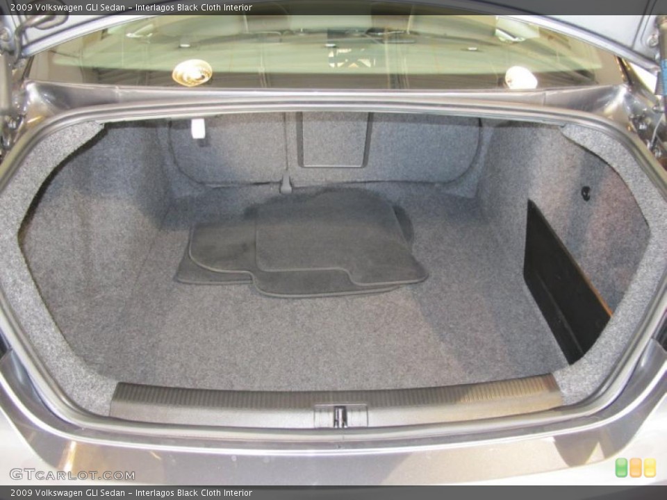 Interlagos Black Cloth Interior Trunk for the 2009 Volkswagen GLI Sedan #42253814
