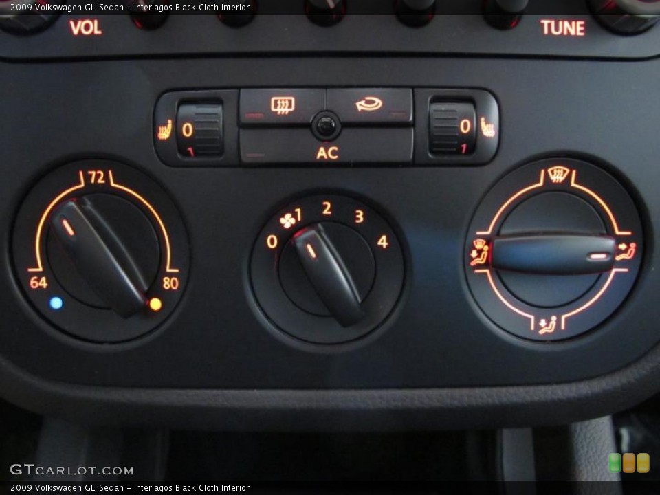 Interlagos Black Cloth Interior Controls for the 2009 Volkswagen GLI Sedan #42253982