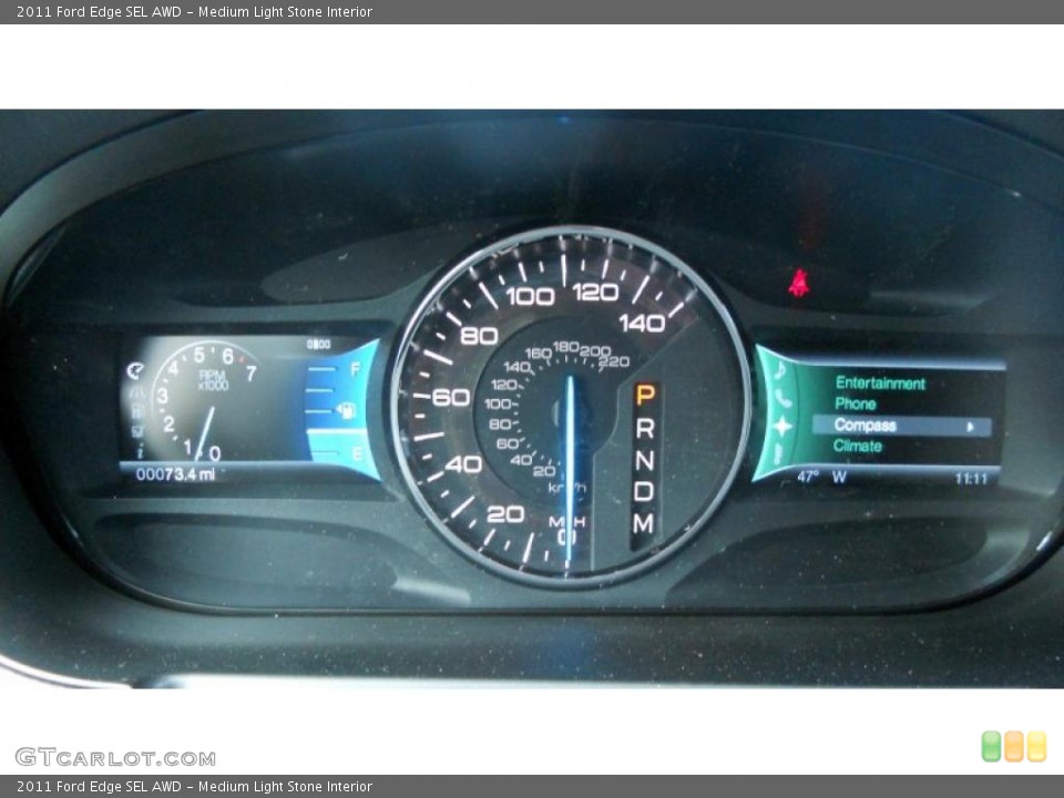Medium Light Stone Interior Gauges for the 2011 Ford Edge SEL AWD #42254054