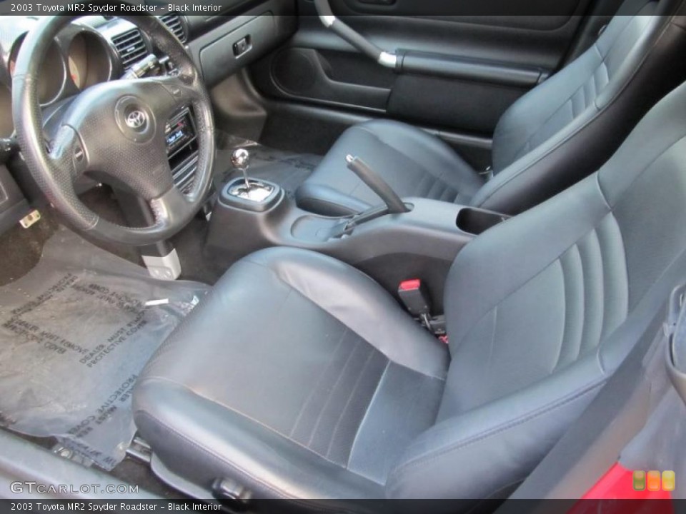 Black Interior Photo for the 2003 Toyota MR2 Spyder Roadster #42254410