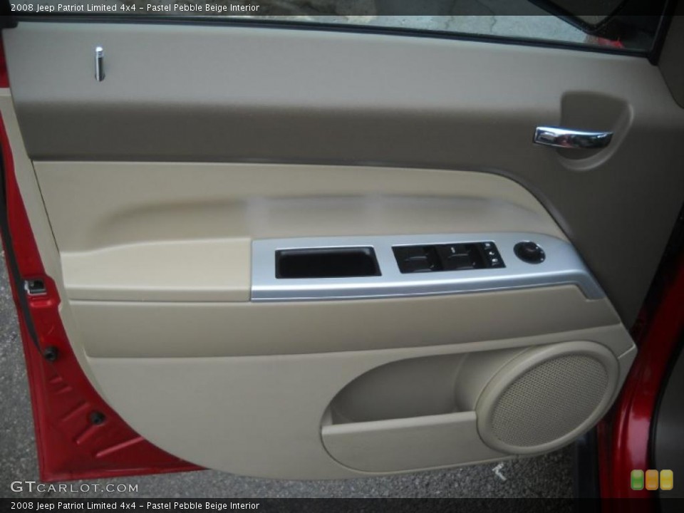 Pastel Pebble Beige Interior Door Panel for the 2008 Jeep Patriot Limited 4x4 #42254878
