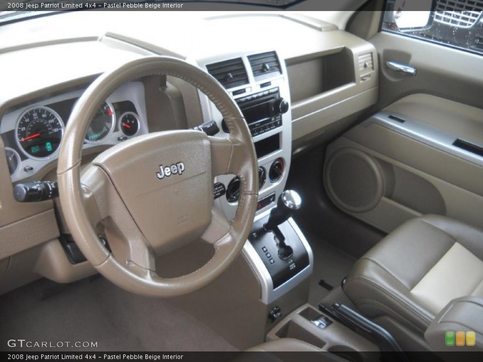 Pastel Pebble Beige Interior Prime Interior for the 2008 Jeep Patriot Limited 4x4 #42254894