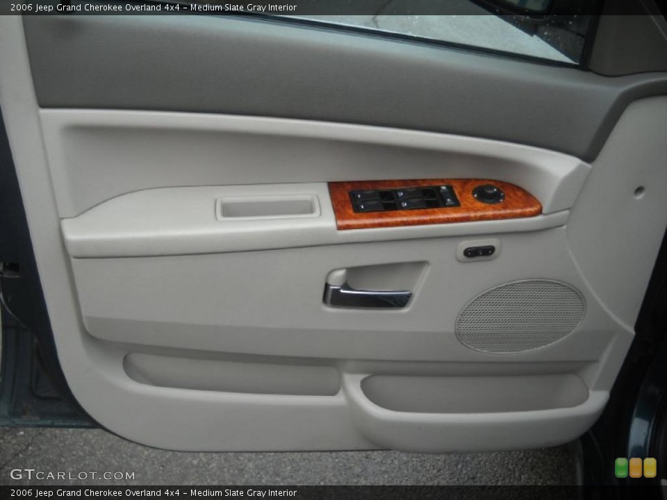 Medium Slate Gray Interior Door Panel for the 2006 Jeep Grand Cherokee Overland 4x4 #42255370