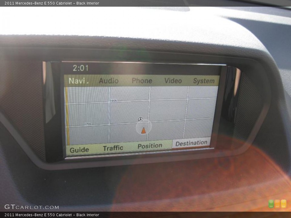 Black Interior Navigation for the 2011 Mercedes-Benz E 550 Cabriolet #42258122
