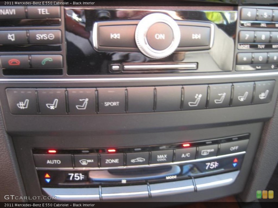 Black Interior Controls for the 2011 Mercedes-Benz E 550 Cabriolet #42258170