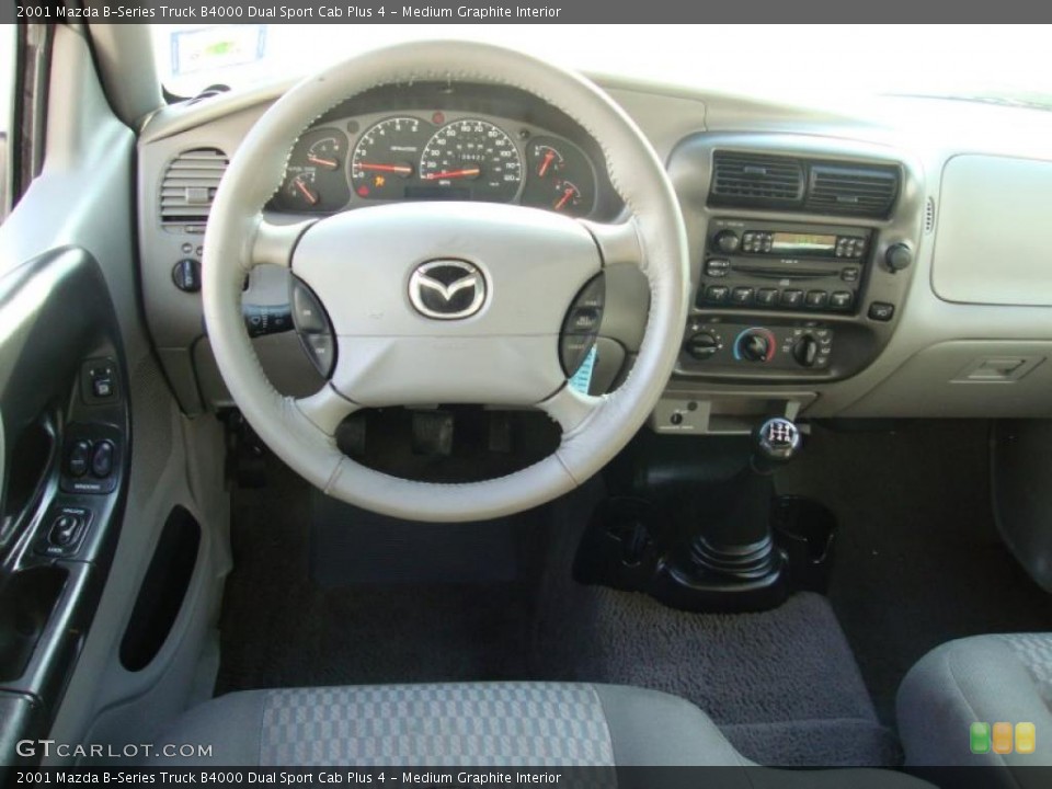 Medium Graphite Interior Dashboard for the 2001 Mazda B-Series Truck B4000 Dual Sport Cab Plus 4 #42258722