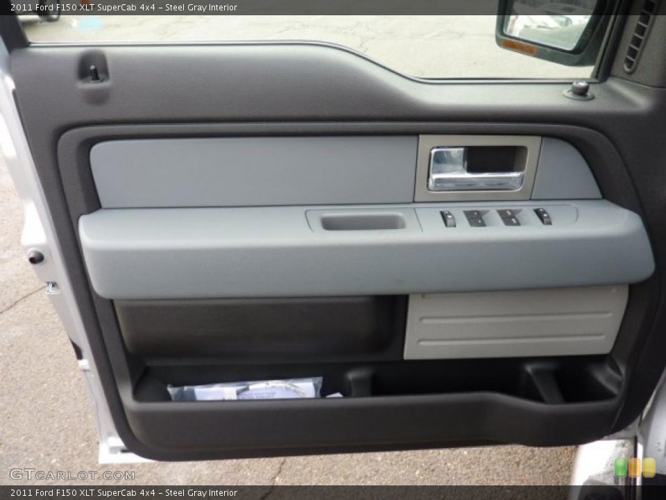 Steel Gray Interior Door Panel for the 2011 Ford F150 XLT SuperCab 4x4 #42260042
