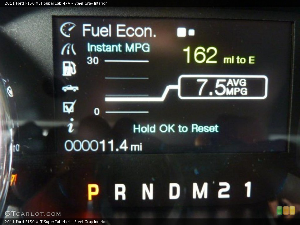 Steel Gray Interior Gauges for the 2011 Ford F150 XLT SuperCab 4x4 #42260162