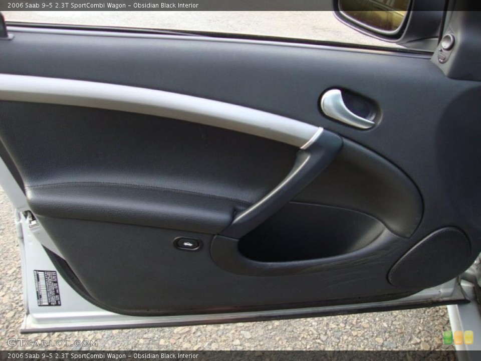 Obsidian Black Interior Door Panel for the 2006 Saab 9-5 2.3T SportCombi Wagon #42260718