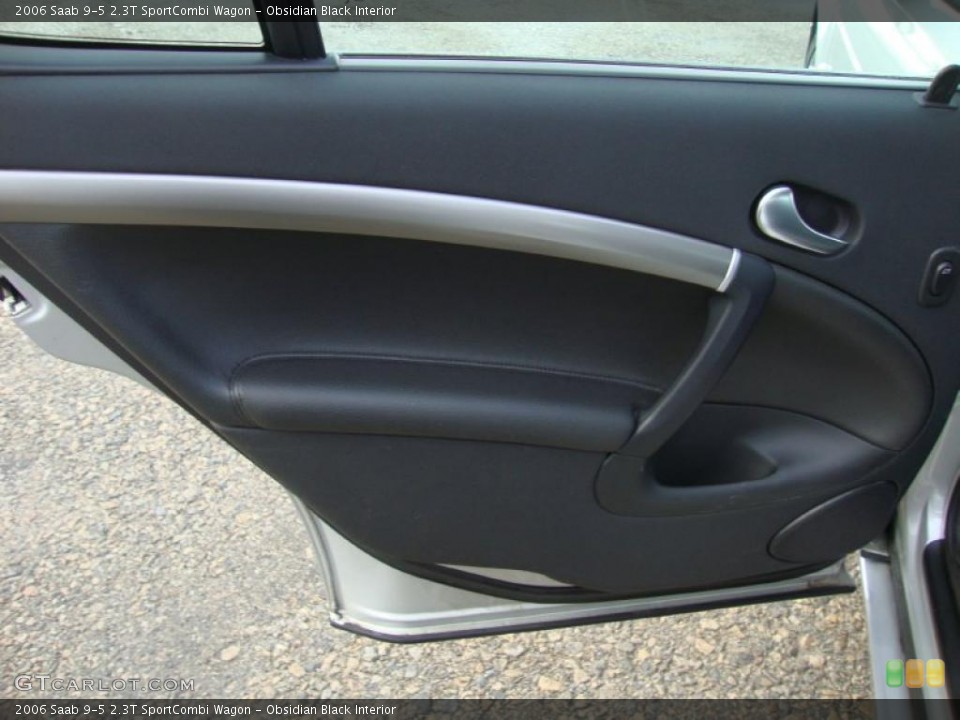 Obsidian Black Interior Door Panel for the 2006 Saab 9-5 2.3T SportCombi Wagon #42260914
