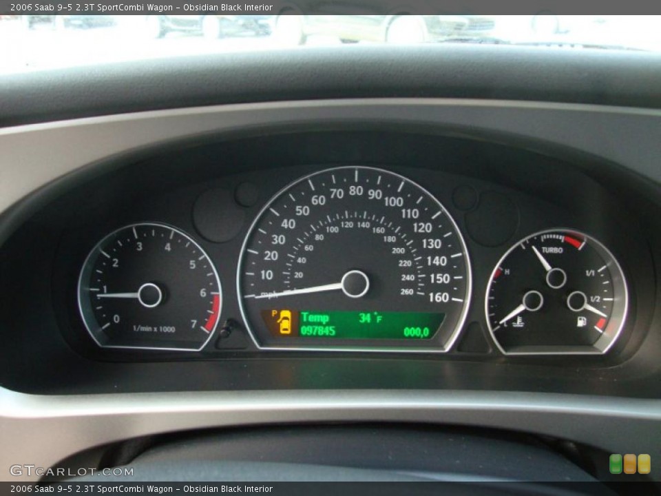 Obsidian Black Interior Gauges for the 2006 Saab 9-5 2.3T SportCombi Wagon #42261230