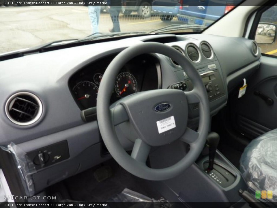 Dark Grey Interior Dashboard for the 2011 Ford Transit Connect XL Cargo Van #42261518