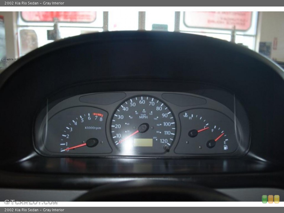 Gray Interior Gauges for the 2002 Kia Rio Sedan #42262302