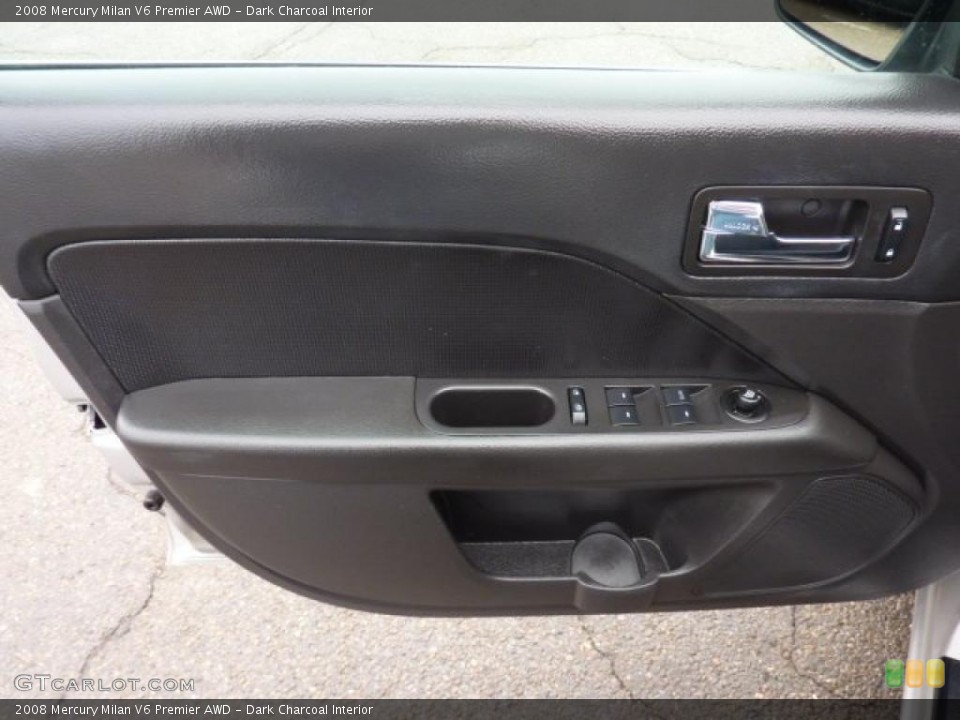 Dark Charcoal Interior Door Panel for the 2008 Mercury Milan V6 Premier AWD #42262314