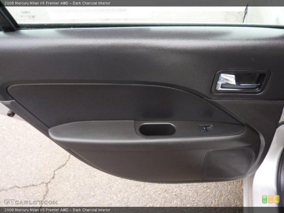 Dark Charcoal Interior Door Panel for the 2008 Mercury Milan V6 Premier AWD #42262346