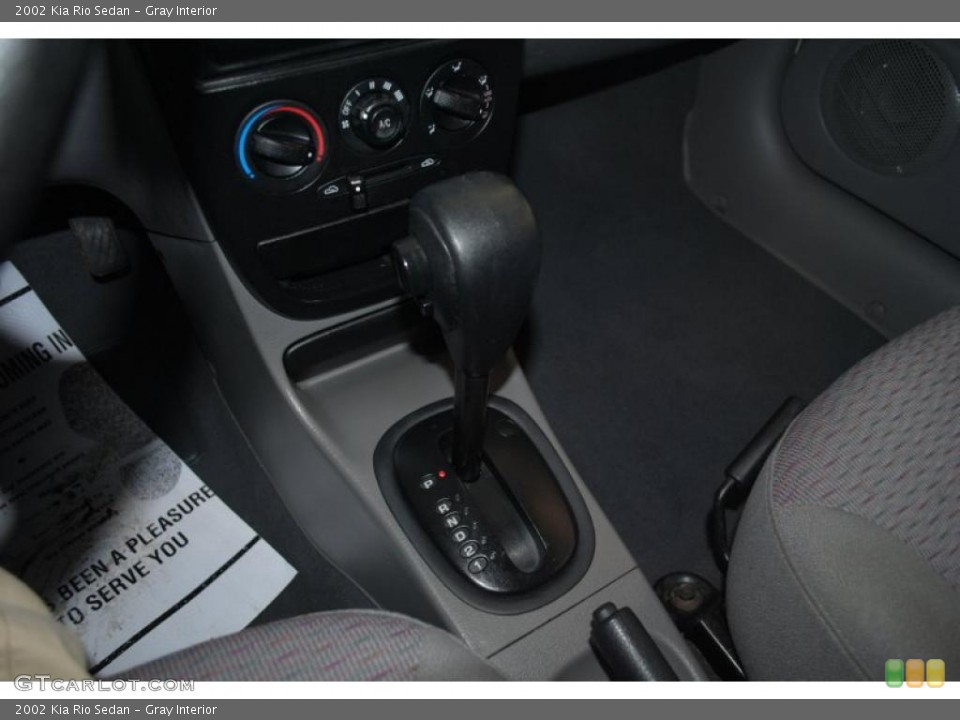 Gray Interior Transmission for the 2002 Kia Rio Sedan #42262370