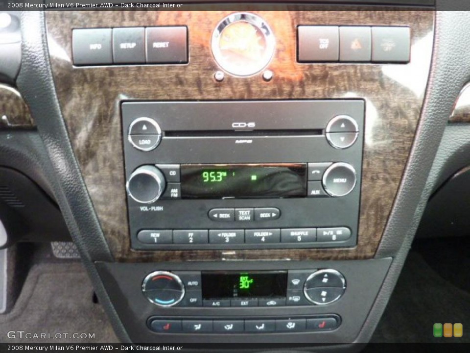 Dark Charcoal Interior Controls for the 2008 Mercury Milan V6 Premier AWD #42262414