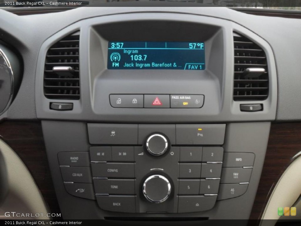 Cashmere Interior Controls for the 2011 Buick Regal CXL #42265434