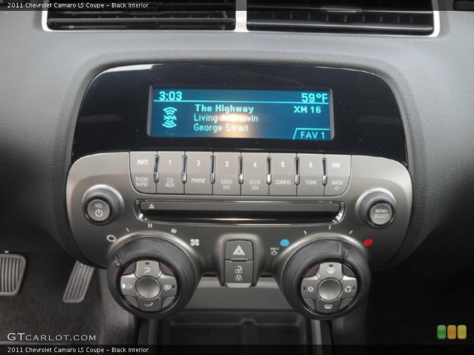 Black Interior Controls for the 2011 Chevrolet Camaro LS Coupe #42266234